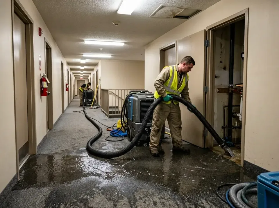 multi-unit-apartment-hallway-f-005 — frequently asked questions, Emergency Burst Pipe Water Extraction & Removal in Browns M…